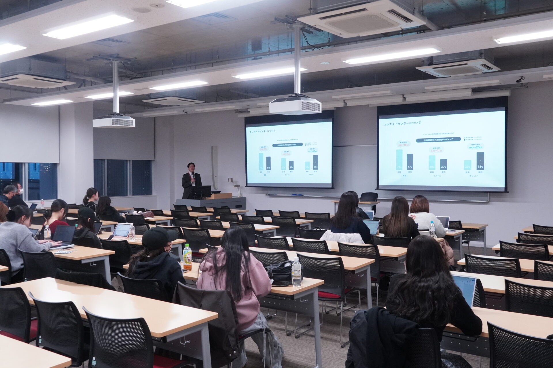 社会にいきるデータ活用！〈データ時代の女性キャリア開発〉の授業にて、トランスコスモス株式会社の特別講演が行われました