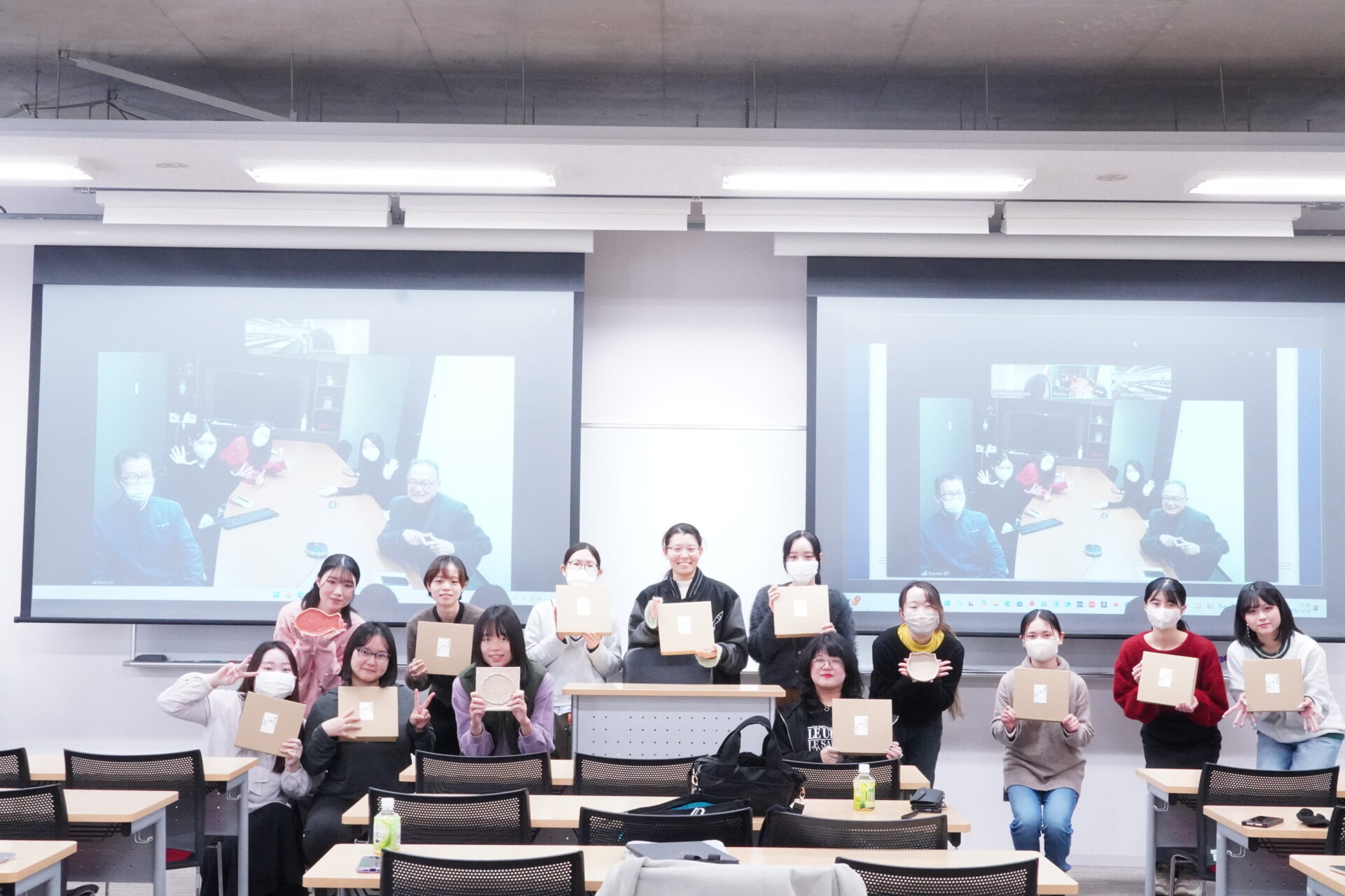 国文学マーケティングプロジェクトの授業にて、株式会社叶匠壽庵とコラボした課題の最終発表が行われました